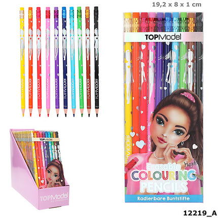 Kredki ścieralne TOPModel 10 kolorów 12219A