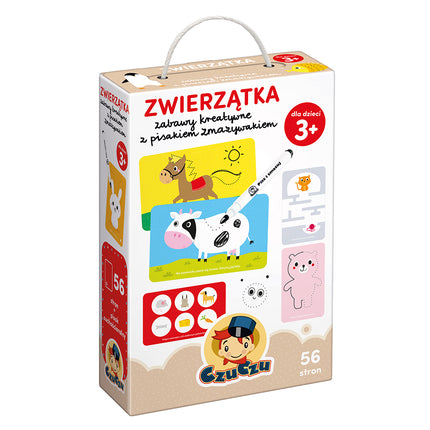 Zwierzątka zabawy kreatywne z pisakiem zmazywakiem czuczu