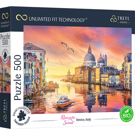 Puzzle 500 UFT Romantic Sunset: Venice Italy 37457