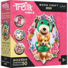 Puzzle 50 drewniane Wood Craft Junior Wesołe Trefliki 20206